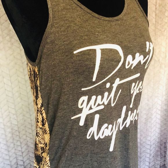 Women’s Tank Charcoal & snakeskin print - Picture 3 of 7